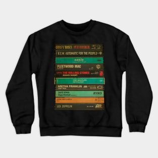 Retro 80s music - Cassette Style Crewneck Sweatshirt